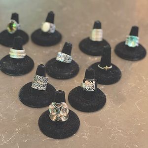 Lot of 10 Silpada rings. Sz 7